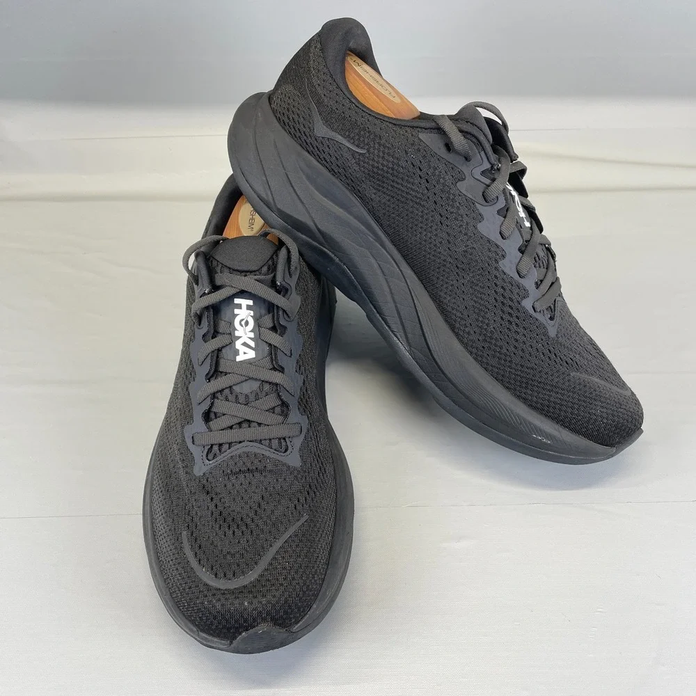 Hoka One One Rincon 4 Running Shoes Mens Size 11 D Black Mesh Athletic Sneakers